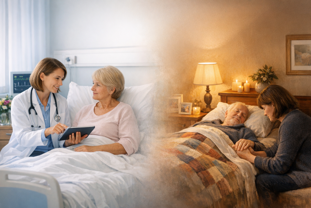 Worin unterscheiden sich Hospiz und Palliativversorgung?