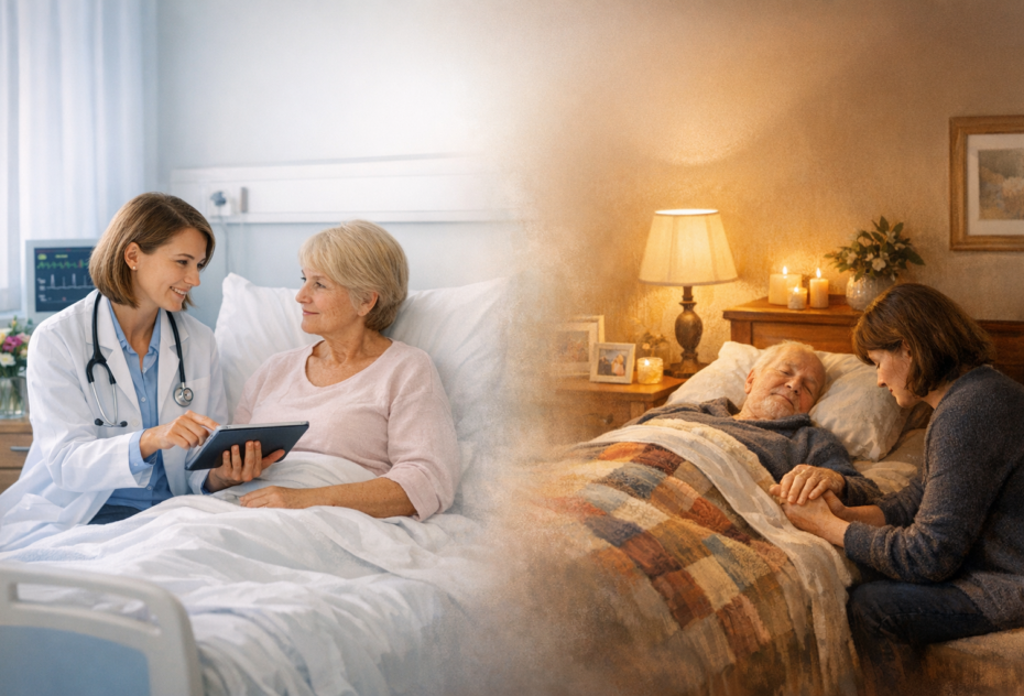Worin unterscheiden sich Hospiz und Palliativversorgung?